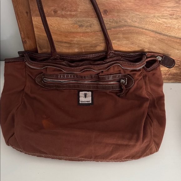 Sissi Rossi Brown Leather Tote Bag - Picture 14 of 16